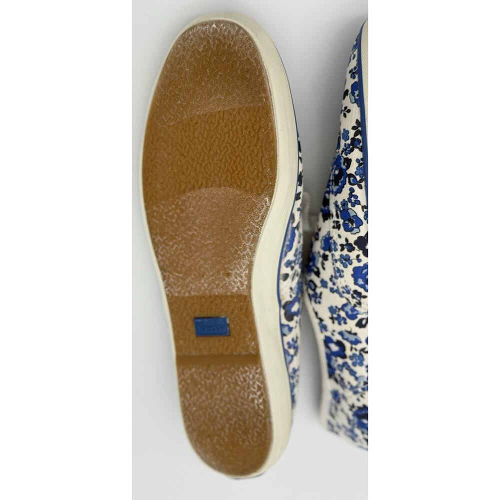 Keds Champion Blue Floral Canvas Lace-Up Sneakers Women’s Size 7.5 - Picture 7 of 10